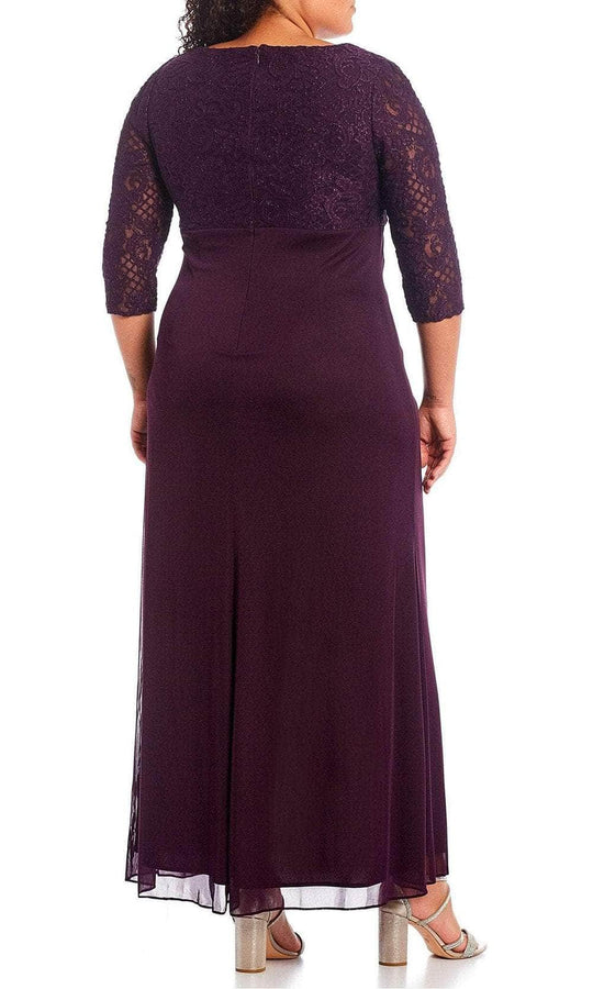 Alex Evenings 84122469 - Ruched Cascade Evening Dress