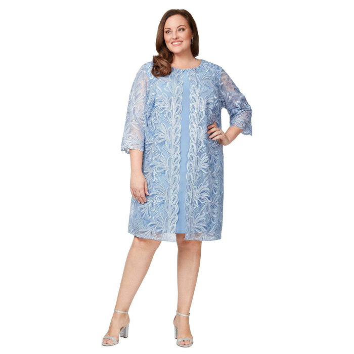 Alex Evenings Plus Size Dress And Jackets Alex Evenings Chiffon Tiered Tank Jacket Dress 8492001 Alex Evenings Plus Size Dress And Jackets Alex Evenings Chiffon Tiered Tank Jacket Dress 8492001
