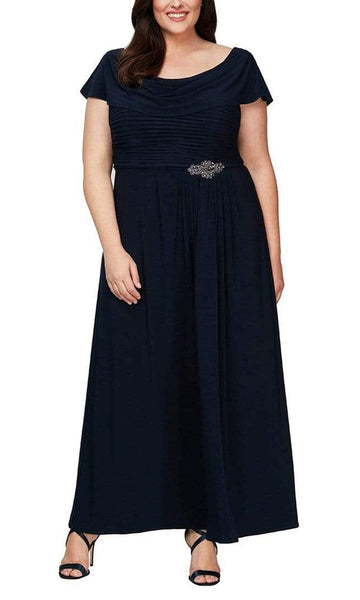 sachin and babi light blue dress Alex Evenings Wrap Mother of the Bride or Groom Dresses