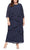 Alex Evenings 8492001 - Two Piece Diagonally Layered Dress Mother of the Bride Dresses 14W / Navy