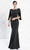 Alexander By Daymor - 1259 Split Caped Sleeve Mermaid Evening Gown Evening Dresses 6 / Black
