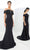 Alexander By Daymor - 1373 Off-Shoulder Front Cutout Mermaid Gown Evening Dresses