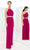 Alexander By Daymor - 1382 Strapless Asymmetric Neck Jumpsuit Special Occasion Dress In Pink