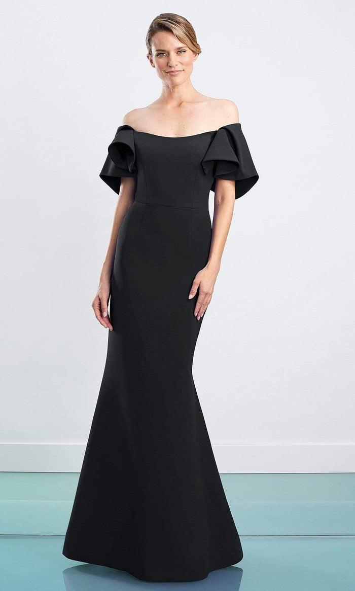 Alexander by Daymor - 1464 Ruffled Off Shoulder Trumpet Dress – Couture ...