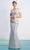 Alexander By Daymor - 1477 Off Shoulder Pleated Metallic Gown Evening Dresses 4 / Silver