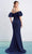 Alexander By Daymor - 1479 Sweetheart Crepe Sheath Gown Special Occasion Dress In Blue