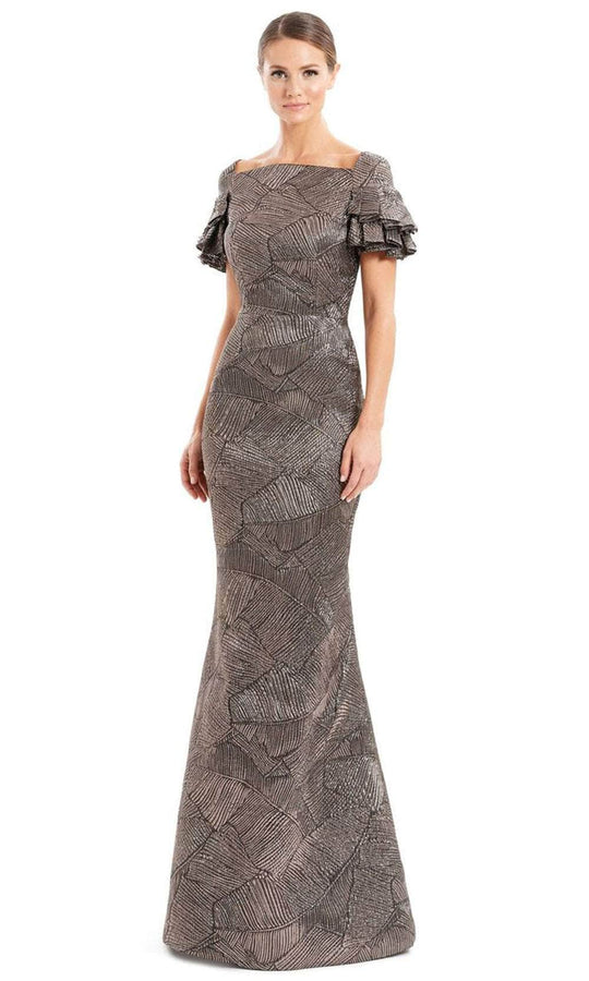 Alexander by Daymor 1655 - Pleated Sleeves Evening Gown