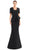 Alexander By Daymor 1656F22 - Strapless Peplum Formal Gown With Jacket Special Occasion Dress 4 / Black
