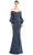 Alexander By Daymor 1675F22 - Off-Shoulder Long Formal Gown Special Occasion Dress 4 / Graphite
