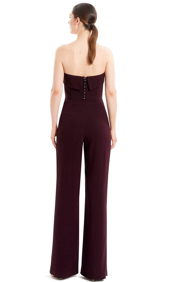 Alexander by Daymor 1678 - Strapless Bow Accent Formal Jumpsuit