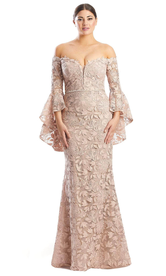 Alexander by Daymor 1769S23 - Lace Off-Shoulder Evening Dress