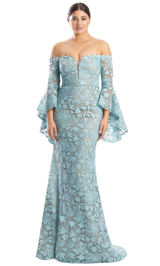 Alexander by Daymor 1769S23 - Lace Off-Shoulder Evening Dress