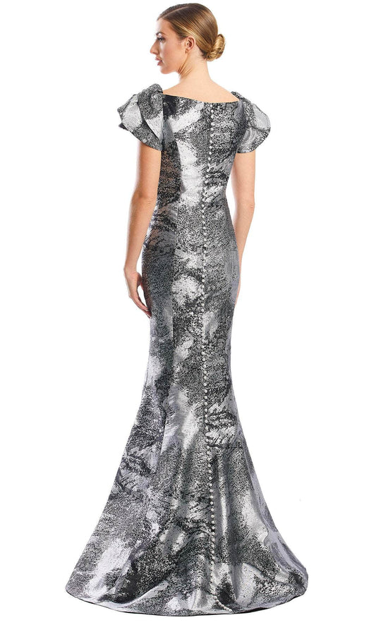 Alexander by Daymor 1775S23 - Layered Sleeve Trumpet Long Gown