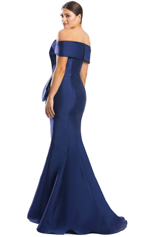 Alexander by Daymor 1783S23 - Draped Side Sash Formal Dress