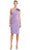 Alexander by Daymor 1789S23 - Asymmetrical Knee-Length Formal Dress Cocktail Dresses 00 / Lavender