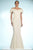 Alexander by Daymor - 2003 Rosette Ruffles Off Shoulder Evening Dress Mother of the Bride Dresses 2 / Soft White