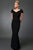 Alexander by Daymor - 2003 Ruffles Off Shoulder Evening Gown Mother of the Bride Dresses 2 / Black