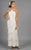 Alexander by Daymor - 3451 Embellished Halter Layered Sheath Evening Dress Wedding Guest 2 / Soft White