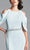 Alexander by Daymor - 350 Cold Shoulder Beaded Waist Sheath Gown Mother of the Bride Dresses