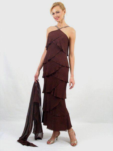 Alexander by Daymor 703451 Chiffon Sheath Evening Dress