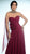 Alexander by Daymor 811 Ruched Strapless Floral Long Gown - 1 pc in Cranberry Size 12 Available CCSALE 12 / Cranberry