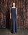 Alexander by Daymor - 861 Embellished Cape Fitted Evening Dress Mother of the Bride Dresses 2 / Graphite