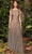Alexander by Daymor - 957 Beaded Bateau A-Line Dress Mother of the Bride Dresses 2 / Smoke