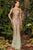 Alexander by Daymor - 959 Jewel Fitted Sheath Evening Gown Mother of the Bride Dresses 2 / Gold/Silver