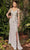 Alexander by Daymor - 960 Illusion Sleeves Sequin Lace Applique Sheath Gown Mother of the Bride Dresses 2 / Pearl Grey