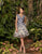 Alexander by Daymor - 963 Lace Cap Sleeve Bateau A-line Dress Homecoming Dresses 2 / Blue/Silver