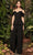 Alexander by Daymor - 990A  Two-piece Cold-shoulder Fit and Flare Top with Pants Mother of the Bride Dresses 2 / Black