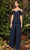 Alexander by Daymor - 990A  Two-piece Cold-shoulder Fit and Flare Top with Pants Mother of the Bride Dresses 2 / Midnite