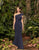 Alexander by Daymor - 992 Ruffled Asymmetric Trumpet Dress Mother of the Bride Dresses 2 / Navy