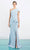 Alexander by Daymor - Asymmetric Draped Evening Dress 1463 - 1 pc Glacier Blue In Size 10 Available CCSALE 10 / Glacier Blue