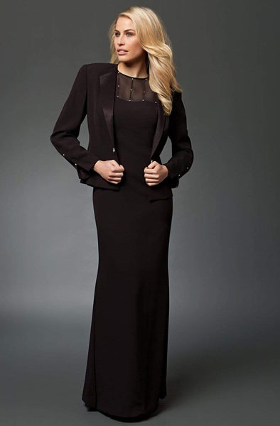 Alexander by Daymor Beaded Illusion Yoke Evening Dress With Jacket 210 –  Couture Candy
