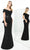 Alexander by Daymor - Crisscross Bodice Sheath Formal Gown 1350 Mother of the Bride Dresses 0 / Black