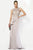 Alyce Paris 27107 Sleeveless Illusion Lace Ruffled Evening Gown CCSALE 10 / Silver