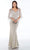 Alyce Paris - 27170 Beaded V-Neck Gown with Sheer Capelet Mother of the Bride Dresses