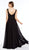 Alyce Paris - 27316 Sleeveless Beaded Scoop Neck Flowy Chiffon Gown - 1 pc Black In Size 26 Available CCSALE 26 / Black