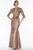 Alyce Paris 29143 Quarter Sleeve Lace Evening Dress CCSALE 18 / Gold