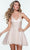Alyce Paris 3103 - Sleeveless A-line Cocktail Dress Special Occasion Dress 000 / Rose Gold