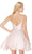 Alyce Paris - 3764 Sleeveless V Neck Double Strapped Fit and Flare Cocktail Dress - 1 pc French Pink in size 14 Available CCSALE