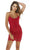 Alyce Paris - 4258 Scoop Neck Full Lace Fitted Cocktail Dress Homecoming Dresses 000 / Red Velvet