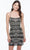 Alyce Paris 4507 - Straight Halter Neck Cocktail Dress Cocktail Dresses 000 / Black