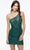 Alyce Paris 4514 - Asymmetric Glitter Cocktail Dress Special Occasion Dress 000 / Raspberry