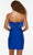 Alyce Paris 4524 - Feathered Strapless Cocktail Dress In Blue