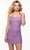 Alyce Paris 4552 - Sweetheart Lace-Up Cocktail Dress Special Occasion Dress 000 / Unicorn (Violet)