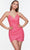 Alyce Paris 4559 - Sweetheart Sequin Cocktail Dress Special Occasion Dress 000 / Neon Pink
