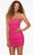 Alyce Paris 4570 - Beaded Ruched Sheath Cocktail Dress In Pink