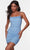 Alyce Paris 4570 - Beaded Ruched Sheath Cocktail Dress In Blue